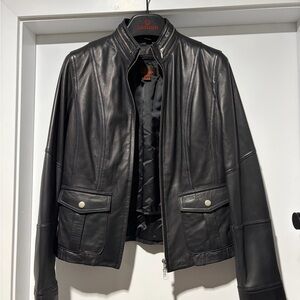 Danier Black Leather Jacket